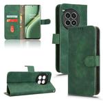 For OnePlus Ace 3 Pro Skin Feel Magnetic Flip Leather Phone Case(Green)