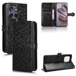 For Motorola Edge 50 Neo / S50 5G Honeycomb Dot Texture Leather Phone Case(Black)