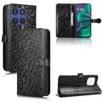 For Motorola Moto G Stylus 5G 2025 Honeycomb Dot Texture Leather Phone Case(Black)