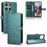 For Motorola Moto G56 5G Honeycomb Dot Texture Leather Phone Case(Green)