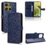 For Motorola Moto G86 5G Honeycomb Dot Texture Leather Phone Case(Blue)