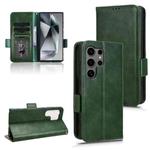 For Samsung Galaxy S24 Ultra 5G Symmetrical Triangle Leather Phone Case(Green)