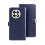 For OnePlus 13R idewei Crazy Horse Texture Leather Phone Case(Blue)