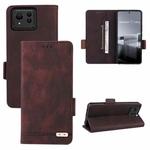 For ASUS Zenfone 11 Ultra Magnetic Clasp Leather Phone Case(Brown)