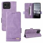 For ASUS Zenfone 11 Ultra Magnetic Clasp Leather Phone Case(Purple)