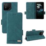 For ASUS ROG Phone 9 Magnetic Clasp Leather Phone Case(Green)