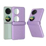For Huawei Pocket 2 3 in 1 Wave Pattern Matte PC Phone Case with Hinge(Purple)