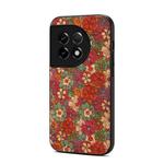 For OnePlus Ace 2 Four Seasons Flower Language Series TPU Phone Case(Summer Red)