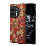 For OnePlus Ace 2 Pro Four Seasons Flower Language Series TPU Phone Case(Summer Red)