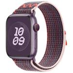 For Apple Watch Series 10 46mm / 9 45mm Loop Nylon Watch Band(Berry Purple)