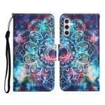 For Samsung Galaxy A35 Colored Drawing Pattern Flip Leather Phone Case(Star Mandala)