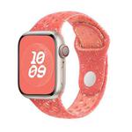 For Apple Watch Series 5 44mm Coloful Silicone Watch Band(Orange Pink)