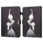 For Amazon Kindle Fire HD10 2023/2021 Coloured Drawing Stitching Smart Leather Tablet Case(Star Girl)