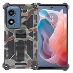 For Motorola Moto G 5G 2024 Camouflage Armor Kickstand TPU + PC Magnetic Phone Case(Army Green)
