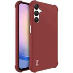 For Samsung Galaxy A25 5G imak Shockproof Airbag TPU Phone Case(Matte Red)