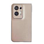 For OPPO Find N2 Morandi Pearlescent Paint Shockproof Phone Case(Gold)