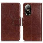 For Realme C67 4G Nappa Texture Horizontal Flip Leather Phone Case(Brown)