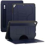 For iPad 9.7 2018 / 2017 / Air Notebook Magnetic Leather Tablet Case(Navy Blue)