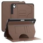 For iPad Air 11 2024 Notebook Magnetic Leather Tablet Case(Brown)