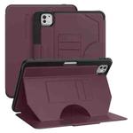 For iPad Pro 11 2024 Notebook Magnetic Leather Tablet Case(Purple)