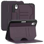 For iPad mini 2024 / mini 6 Notebook Magnetic Leather Tablet Case(Purple)
