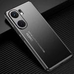 For vivo iQOO Neo 9 Frosted Metal Phone Case(Black)