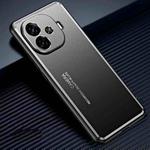 For vivo iQOO Z9 / Z9 Turbo Frosted Metal Phone Case(Black)