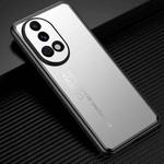 For Huawei nova 12 Pro Frosted Metal Phone Case(Silver)