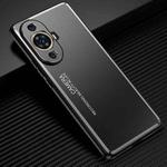 For Huawei nova 12 Lite Frosted Metal Phone Case(Black)