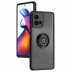 For Motorola Edge 30 Fusion Q Shadow 1 Series TPU + PC Phone Case with Ring(Black+Red)