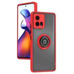 For Motorola Edge 30 Fusion Q Shadow 1 Series TPU + PC Phone Case with Ring(Red)