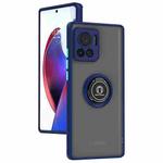 For Motorola Edge 30 Ultra Q Shadow 1 Series TPU + PC Phone Case with Ring(Royal Blue)