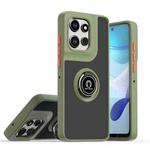 For Motorola Edge 50 Neo Q Shadow 1 Series TPU + PC Phone Case with Ring(Army Green)