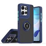 For Motorola Edge 50 Neo Q Shadow 1 Series TPU + PC Phone Case with Ring(Royal Blue)