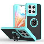 For Motorola Edge 5G 2025 Q Shadow 1 Series TPU + PC Phone Case with Ring(Sky Blue)