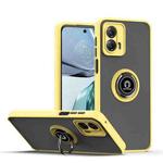 For Motorola Moto G 5G 2023 Q Shadow 1 Series TPU + PC Phone Case with Ring(Yellow)