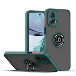 For Motorola Moto G 5G 2023 Q Shadow 1 Series TPU + PC Phone Case with Ring(Dark Green)