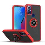 For Motorola Moto G Play 2023 Q Shadow 1 Series TPU + PC Phone Case with Ring(Red)