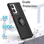 For Motorola Edge 2024 Q Shadow 1 Series TPU + PC Phone Case with Ring(Red)