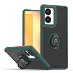 For Motorola Edge 2024 Q Shadow 1 Series TPU + PC Phone Case with Ring(Dark Green)