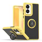 For Motorola Edge 50 Fusion Q Shadow 1 Series TPU + PC Phone Case with Ring(Yellow)