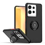 For Motorola Edge 50 Pro Q Shadow 1 Series TPU + PC Phone Case with Ring(Black+Red)
