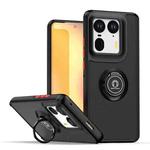 For Motorola Edge 50 Ultra Q Shadow 1 Series TPU + PC Phone Case with Ring(Black+Red)