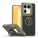 For Motorola Edge 50 Ultra Q Shadow 1 Series TPU + PC Phone Case with Ring(Army Green)
