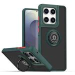 For Motorola Edge 60 Pro Q Shadow 1 Series TPU + PC Phone Case with Ring(Dark Green)