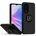 For OPPO A78 5G Q Shadow 1 Series TPU + PC Phone Case with Ring(Black+Red)