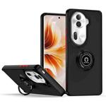 For OPPO Reno11 Pro Global Q Shadow 1 Series TPU + PC Phone Case with Ring(Black+Red)