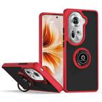 For OPPO Reno11 Global Q Shadow 1 Series TPU + PC Phone Case with Ring(Red)