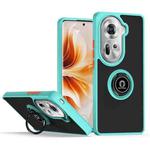 For OPPO Reno11 Global Q Shadow 1 Series TPU + PC Phone Case with Ring(Sky Blue)