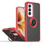 For OPPO Reno12 Pro Global Q Shadow 1 Series TPU + PC Phone Case with Ring(Red)